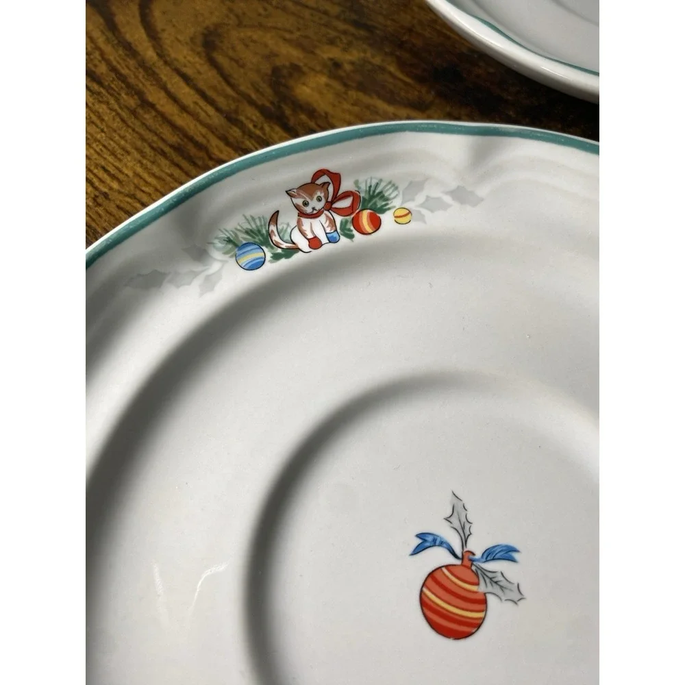 International Country Christmas Saucers 6.25